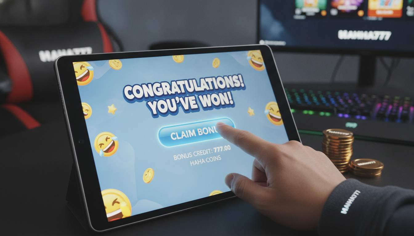 Bonus claim process at HAHA777