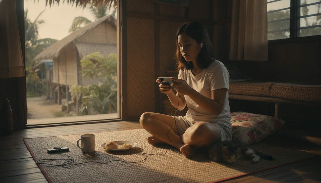 Women enjoying online gaming in a casual Philippines setting